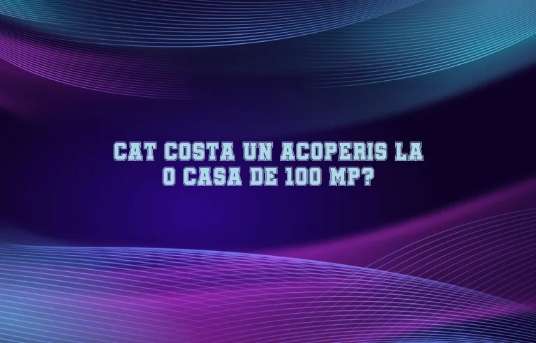 cat costa un acoperis la o casa de 100 mp