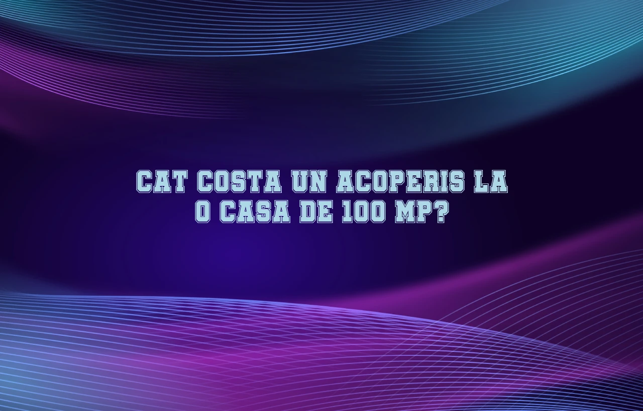 cat costa un acoperis la o casa de 100 mp