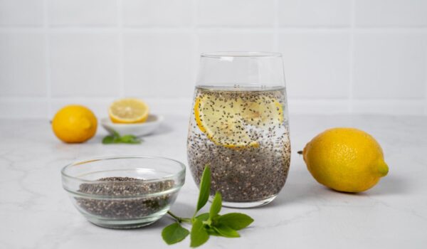 arrangement with drink lemons